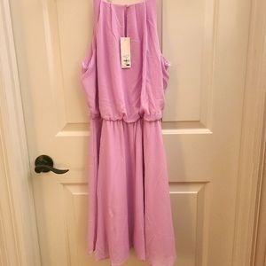 Lavender sleeveless dress, size M NWT
